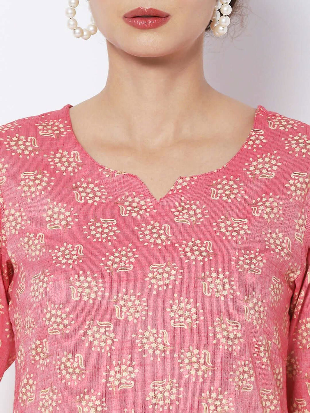 Vedic Women Cotton Floral Printed Kurta - Vedic Apparel Private Limited