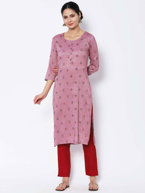 Vedic Women Cotton Floral Printed Floral Kurta