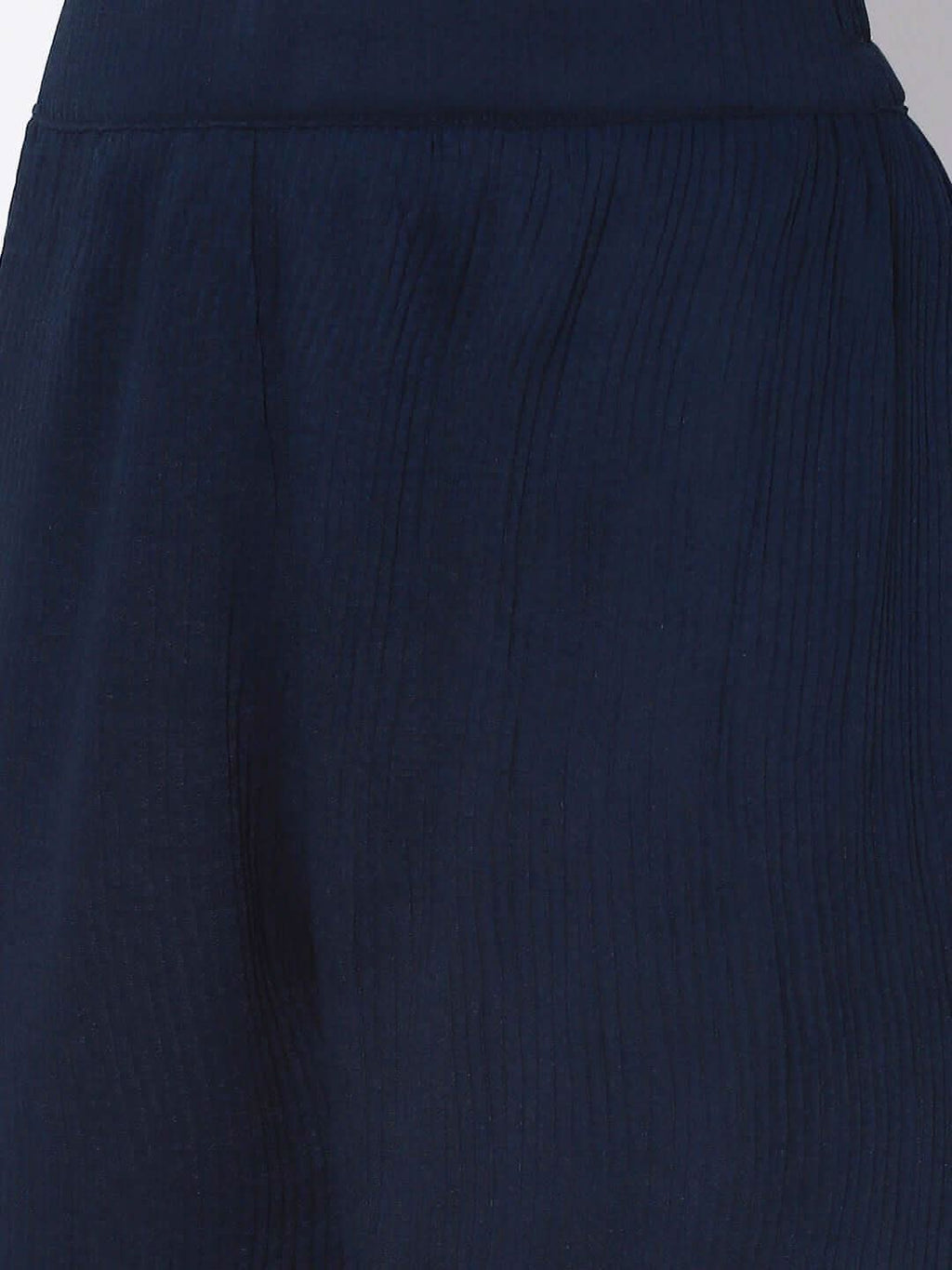 Vedic Women Blue Regular Sequinned Pure Silk Kurta with Palazzos - Vedic Apparel Private Limited