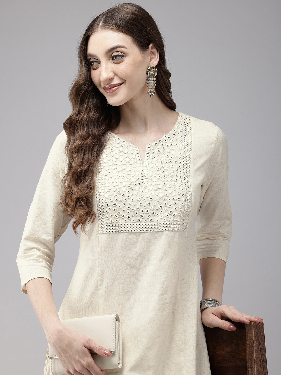 Vedic Women Embroidery Straight Kurta