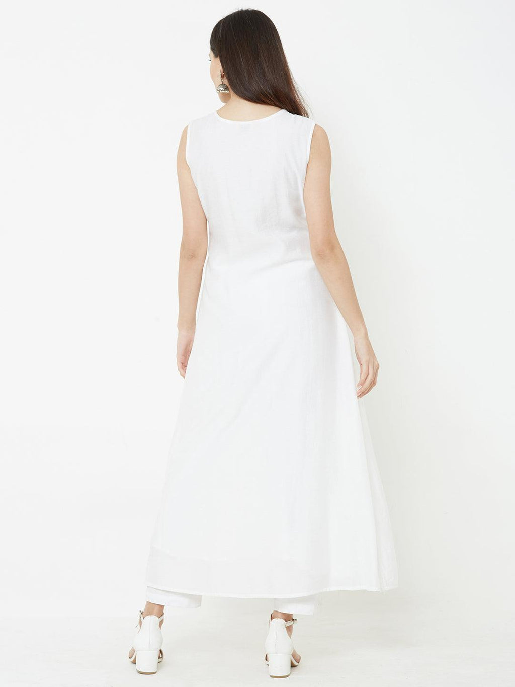 Vedic apparel premium white gown. - Vedic Apparel Private Limited