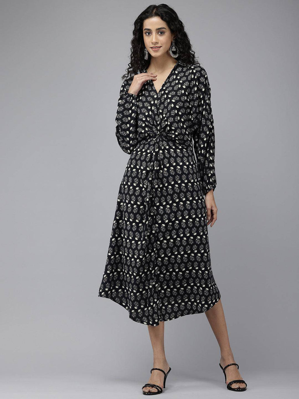 Vedic Women All Over Printed Double Layer Gown - Vedic Apparel Private Limited