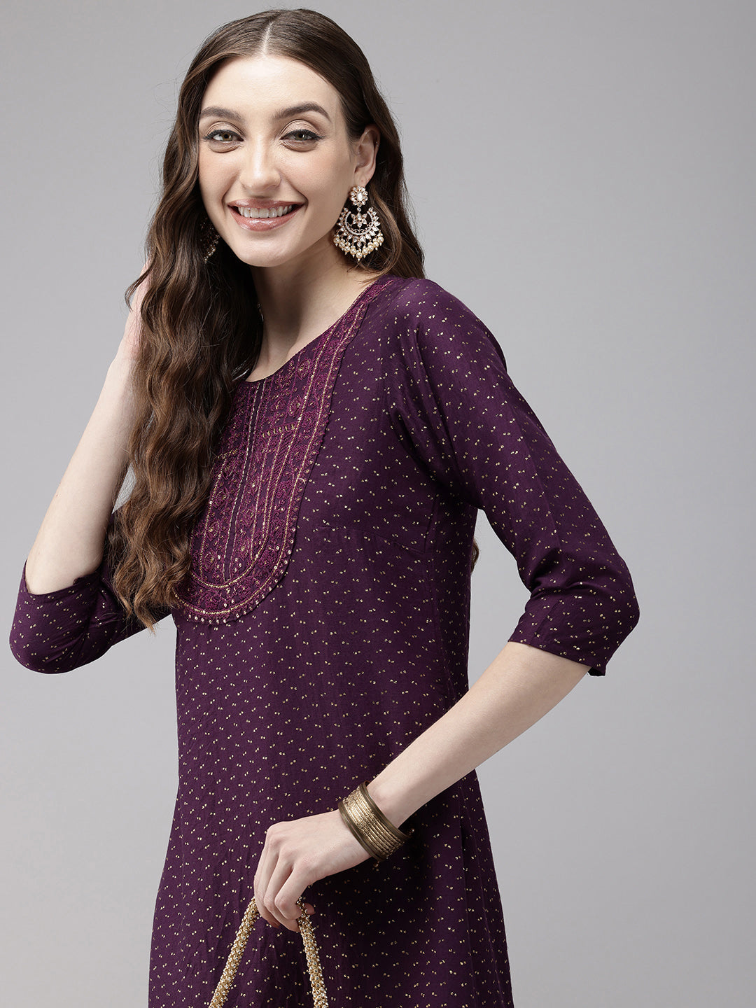 Vedic Women Embroidery Straight Medium Kurta