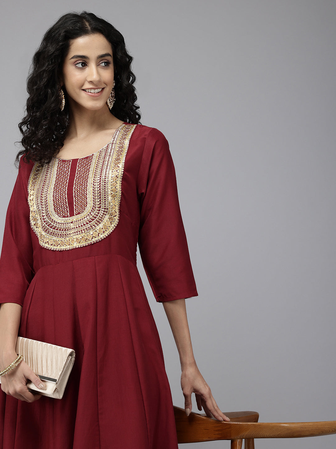 Vedic Women Embellished Anarkali Kurta - Vedic Apparel Private Limited