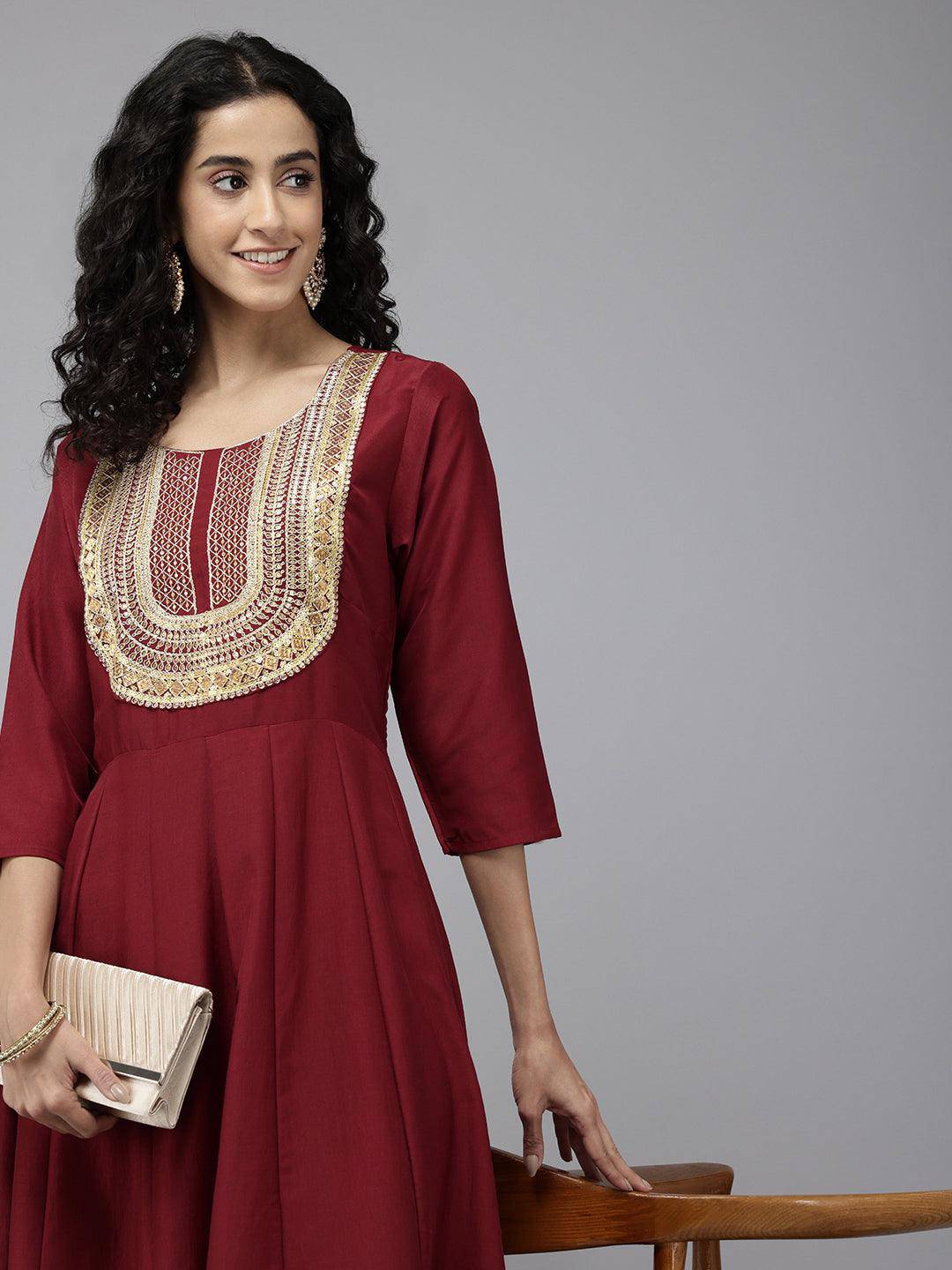 Vedic Women Embellished Anarkali Kurta - Vedic Apparel Private Limited