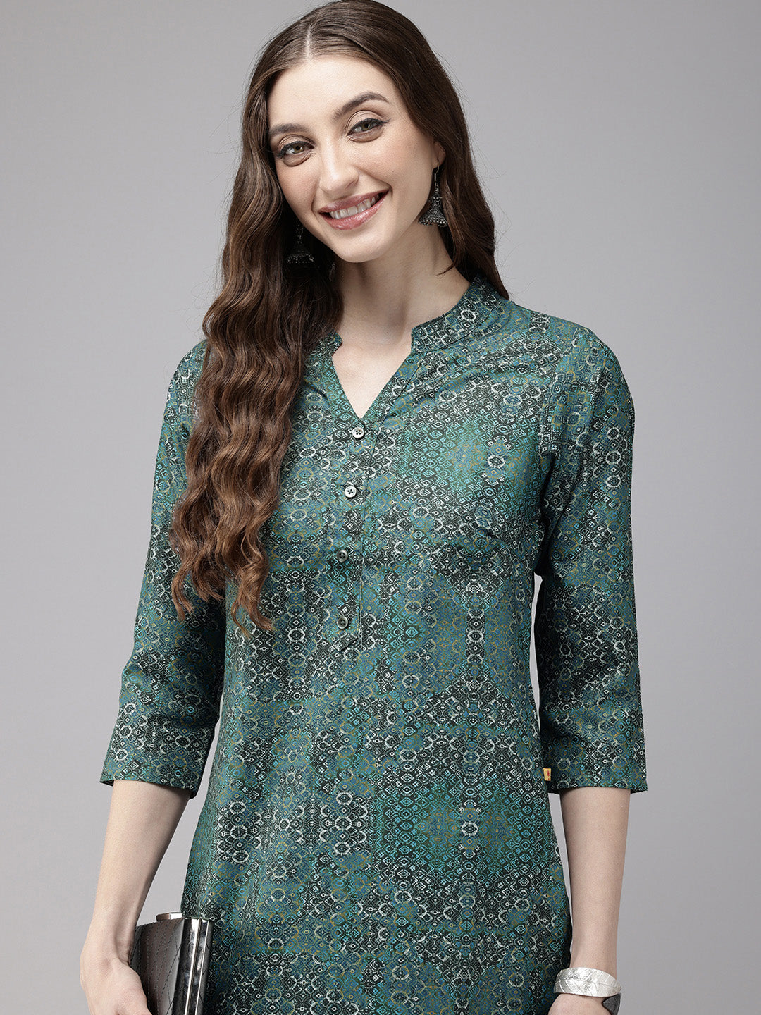 Vedic Women Printed Straight Kurta