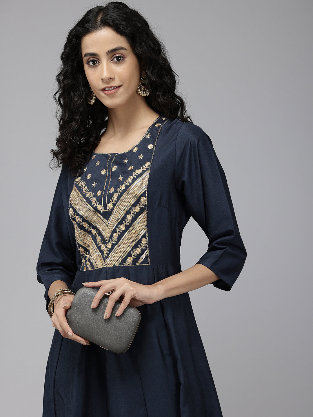 Vedic Women Embellished Anarkali Kurta