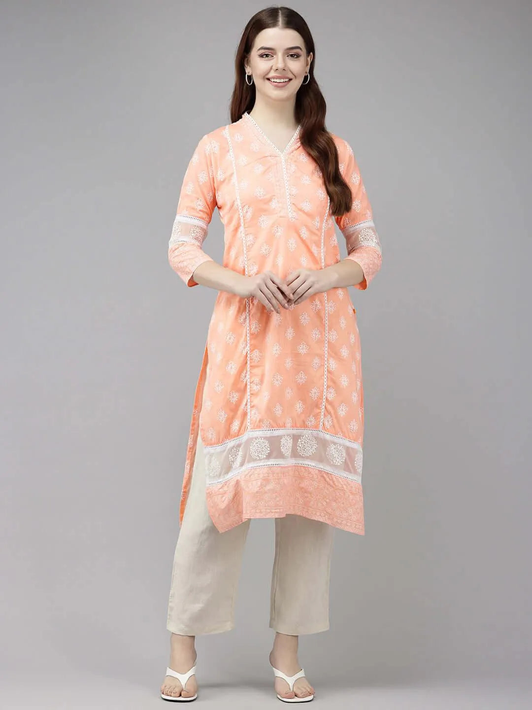 Vedic Women Printed Straight Kurta - Vedic Apparel Private Limited