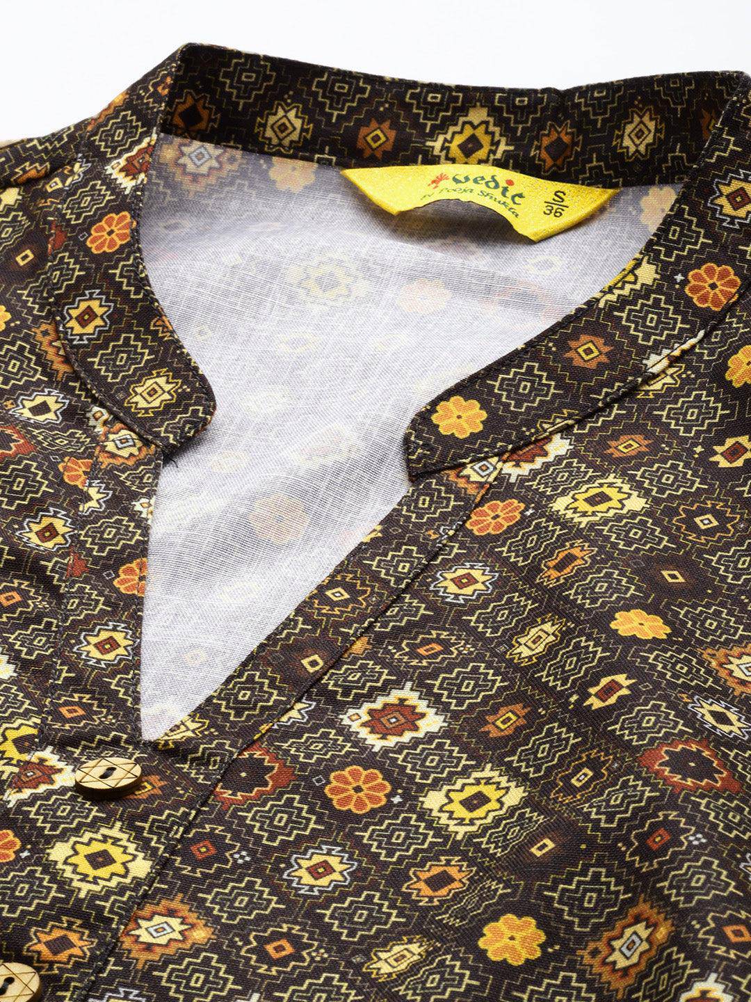 Vedic Women Printed Straight Kurta - Vedic Apparel Private Limited