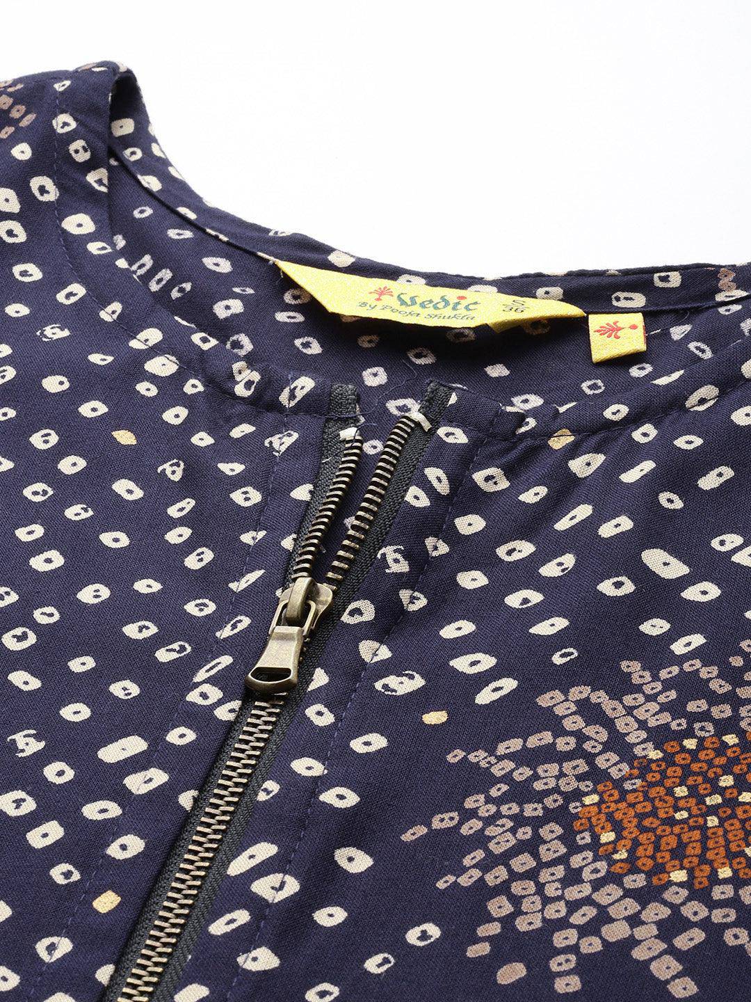 Vedic Women All Over Print  Gown - Vedic Apparel Private Limited