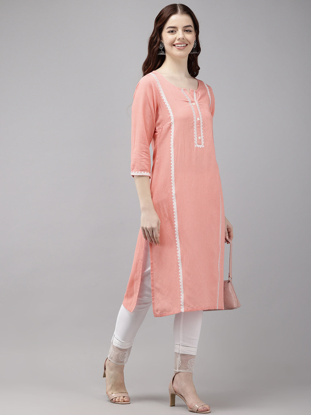 Vedic Women Embroidered Straight Kurta