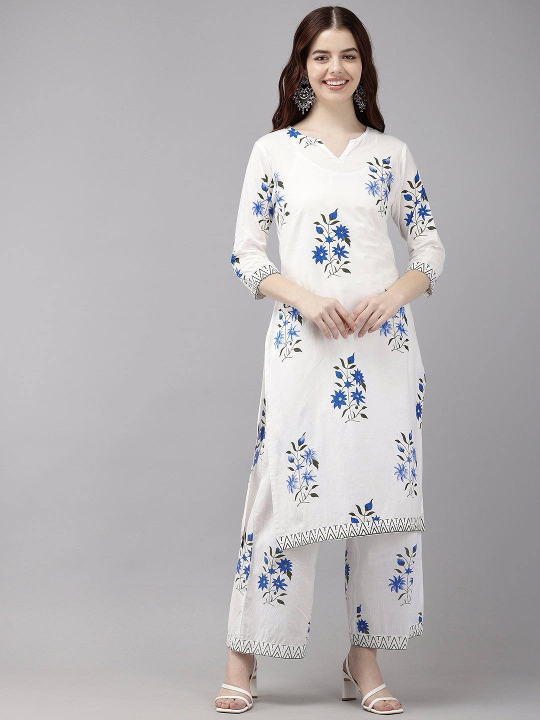 Vedic Women Straight Medium Kurta Plazoo