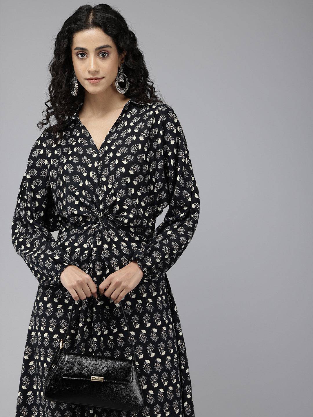 Vedic Women All Over Printed Double Layer Gown - Vedic Apparel Private Limited