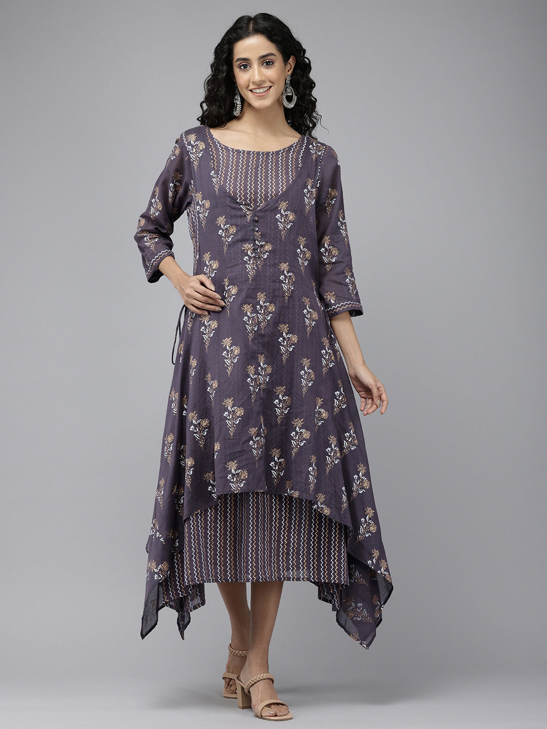 Vedic Women All Over Printed Dress