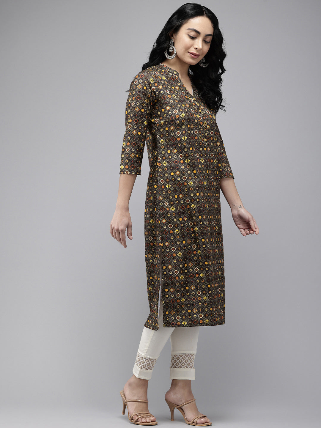 Vedic Women Printed Straight Kurta