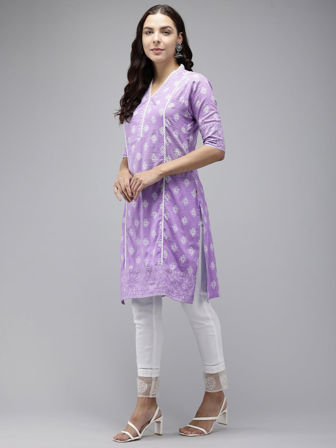 Vedic Women Printed Straight Kurta