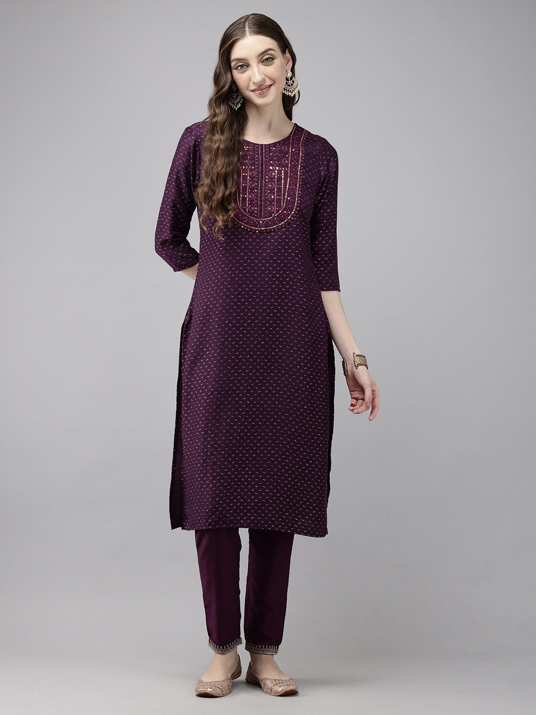 Vedic Women Embroidery Straight Medium Kurta