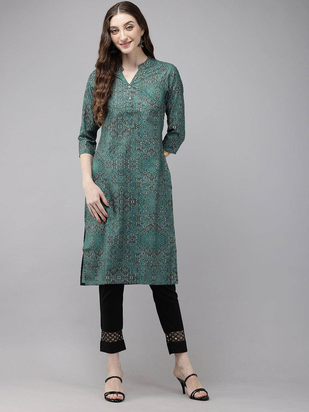 Vedic Women Printed Straight Kurta - Vedic Apparel Private Limited