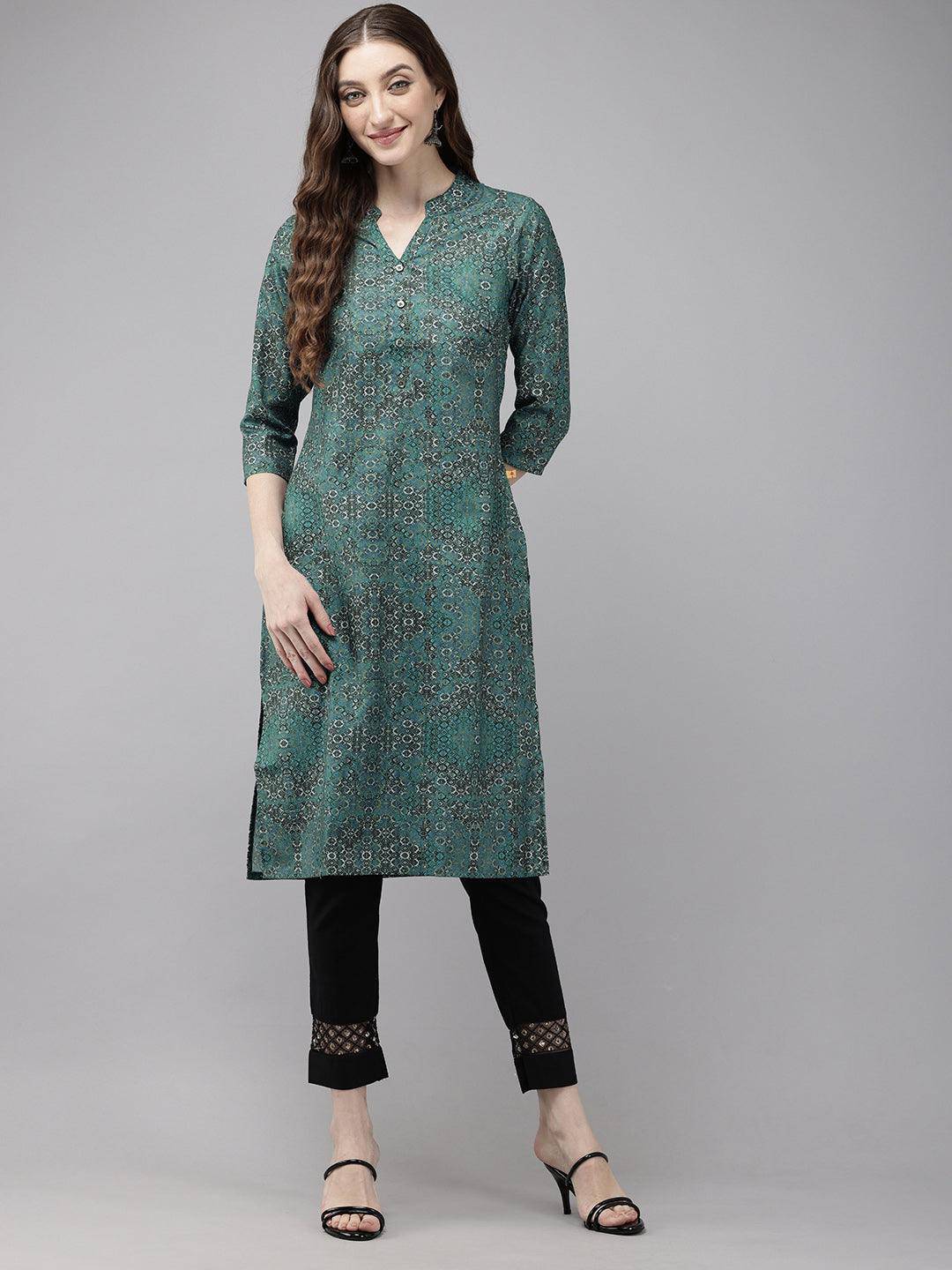 Vedic Women Printed Straight Kurta - Vedic Apparel Private Limited