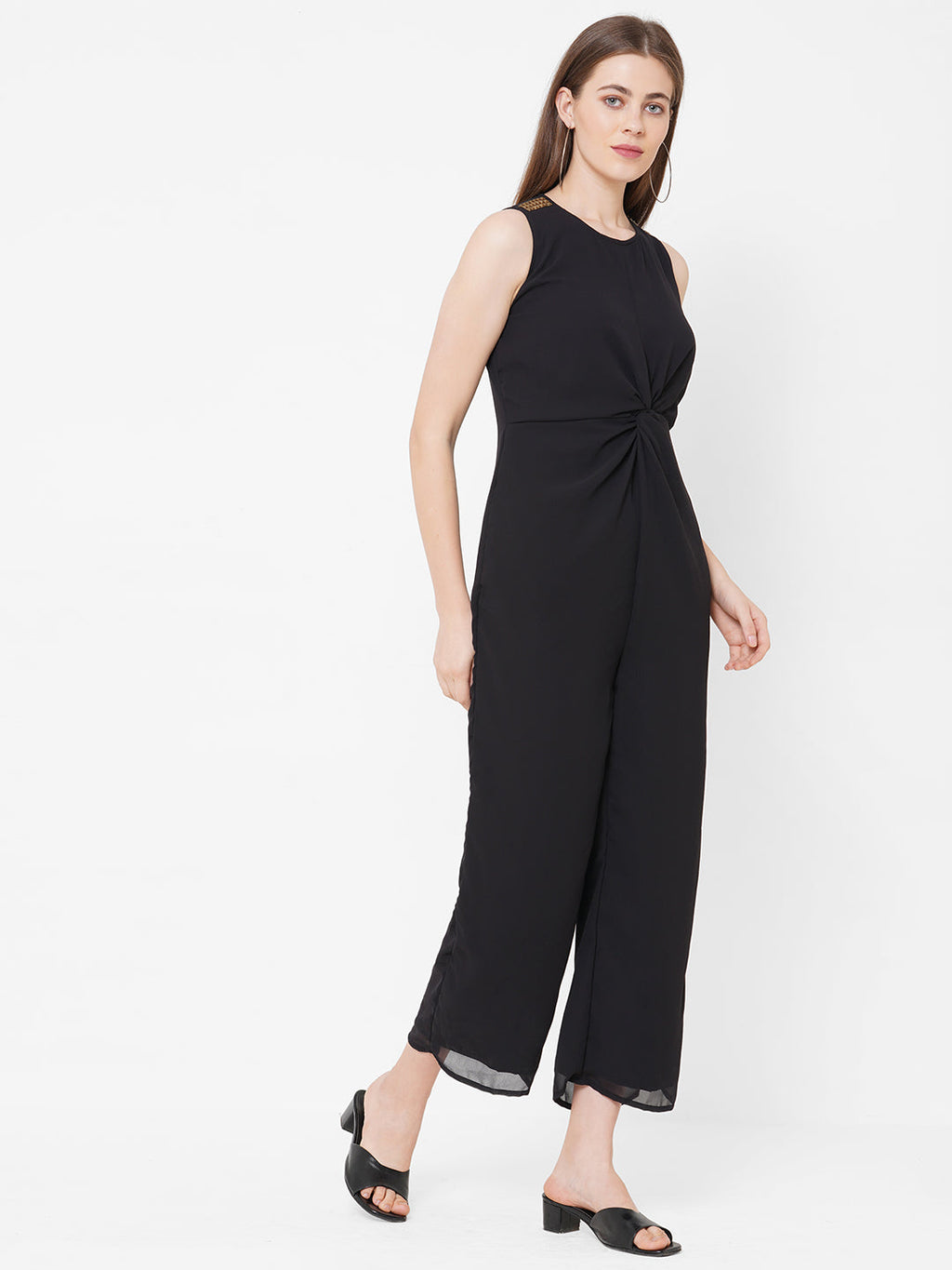 Vedic Black Embroidered Jump Suit for Women - Vedic Apparel Private Limited