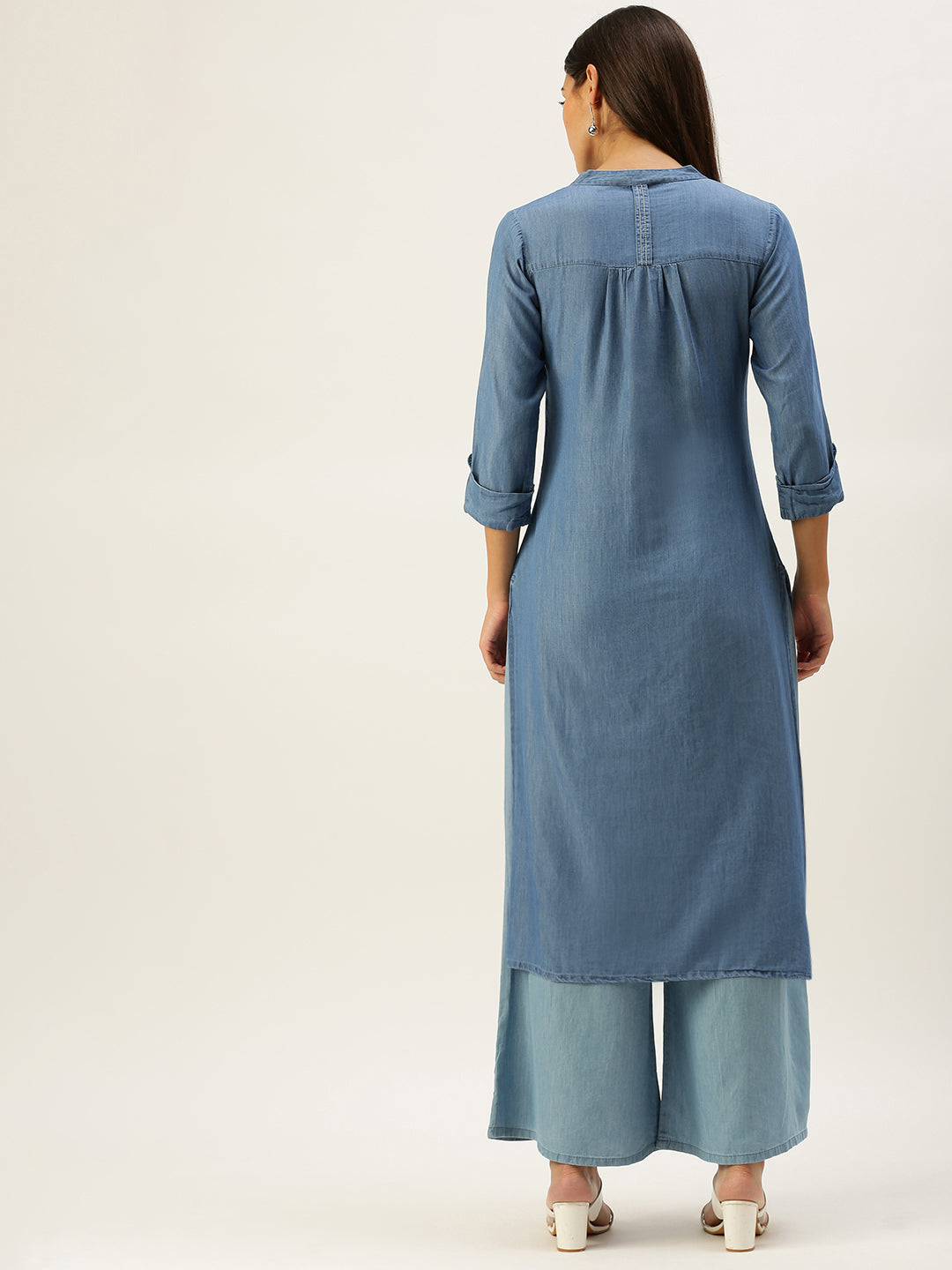 BLUEPOCKET Denim Kurti/Kurta for Women with Pockets(Dark Blue) | Denim kurti,  Denim women, Denim kurti designs