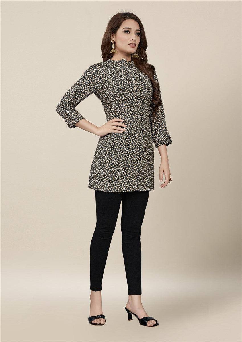 Vedic apparel  premium Black short kurta - Vedic Apparel Private Limited