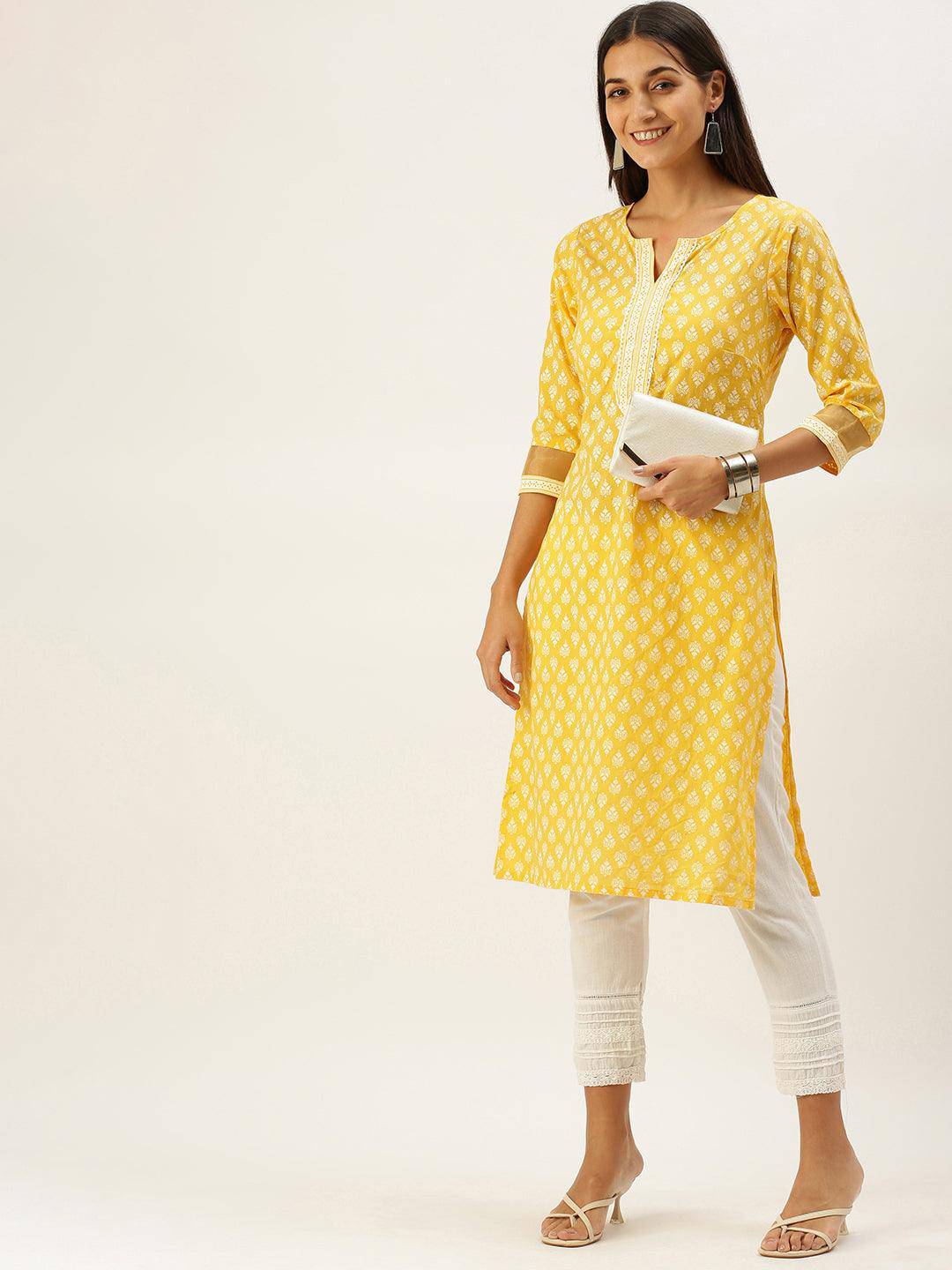 Vedic Apparel  embroidered straight kurta - Vedic Apparel Private Limited