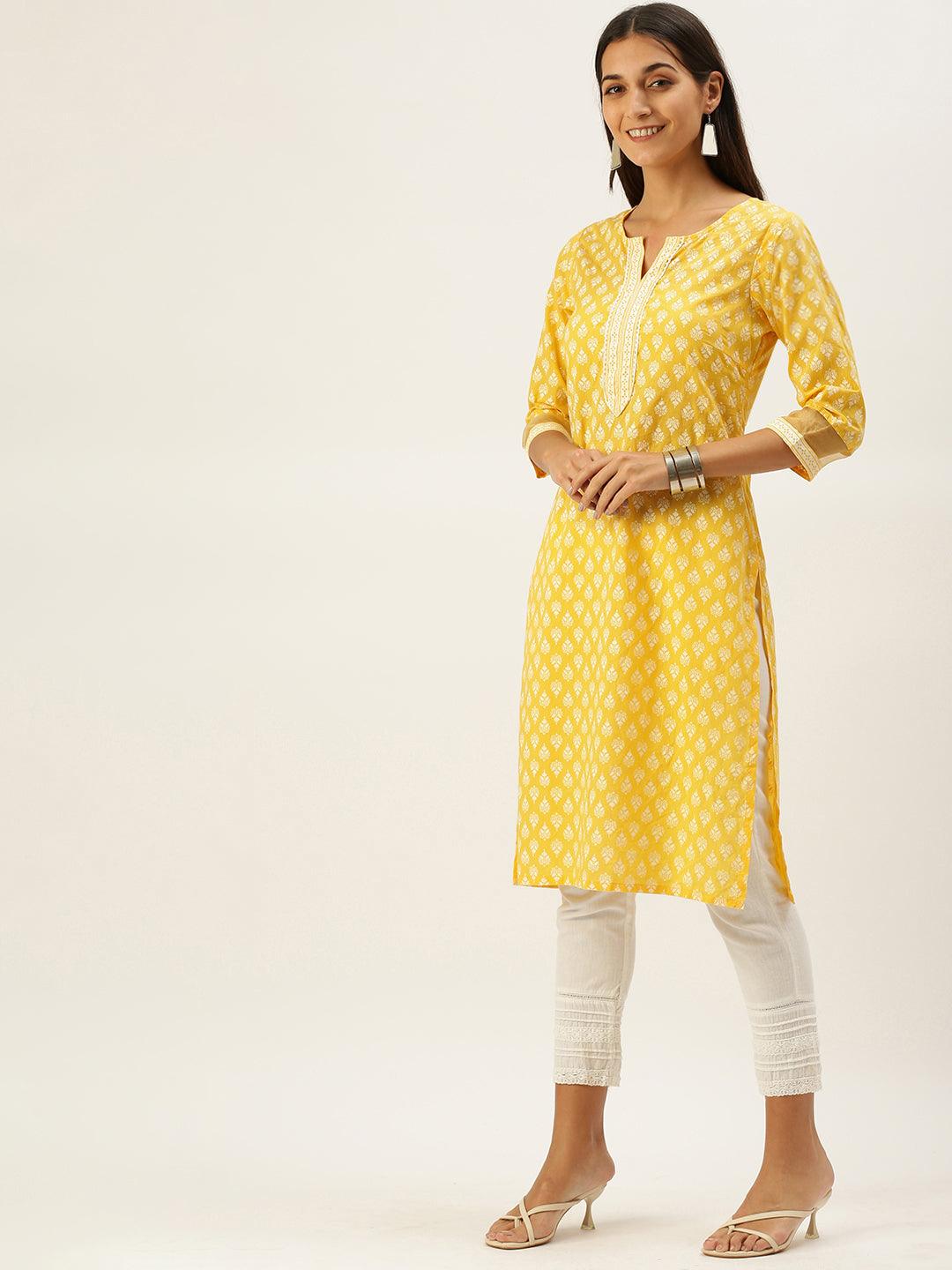 Vedic Apparel  embroidered straight kurta - Vedic Apparel Private Limited