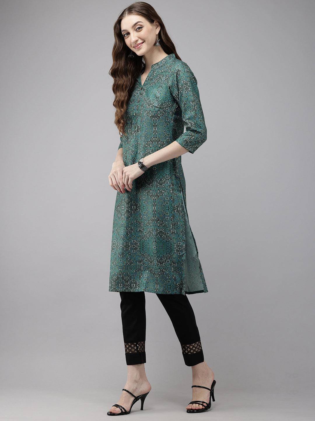 Vedic Women Printed Straight Kurta - Vedic Apparel Private Limited