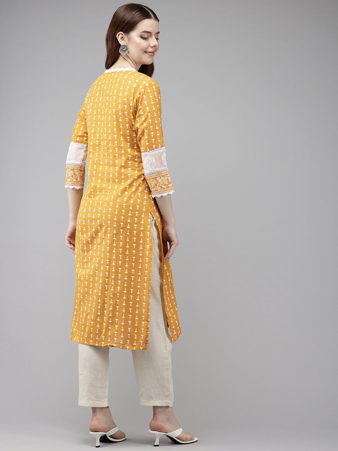 Vedic Women Printed Straight Kurta