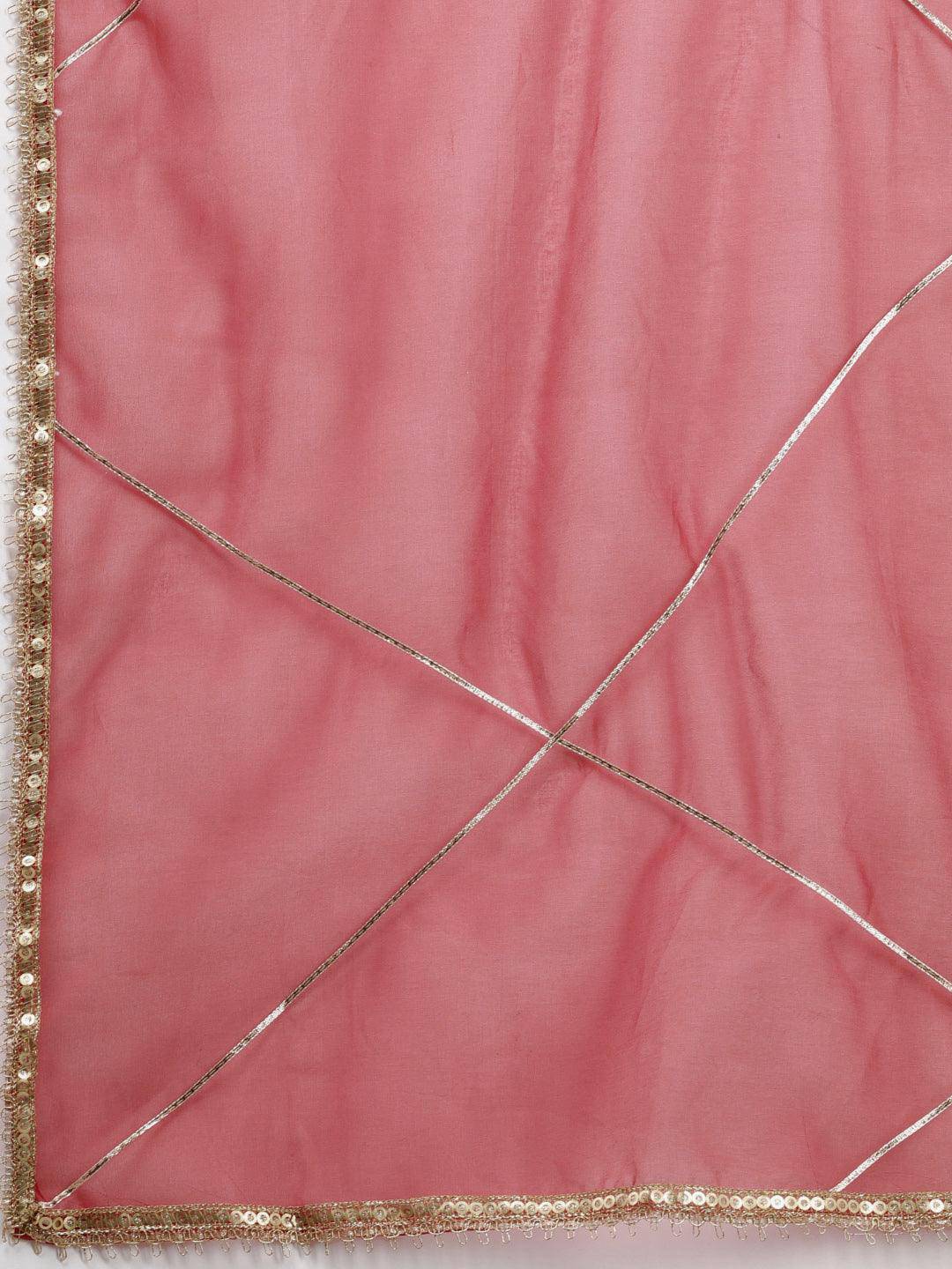 Vedic Women Embroidered Straight Kurta Pant Dupatta - Vedic Apparel Private Limited