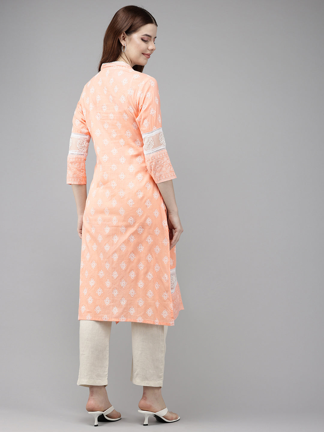 Vedic Women Printed Straight Kurta