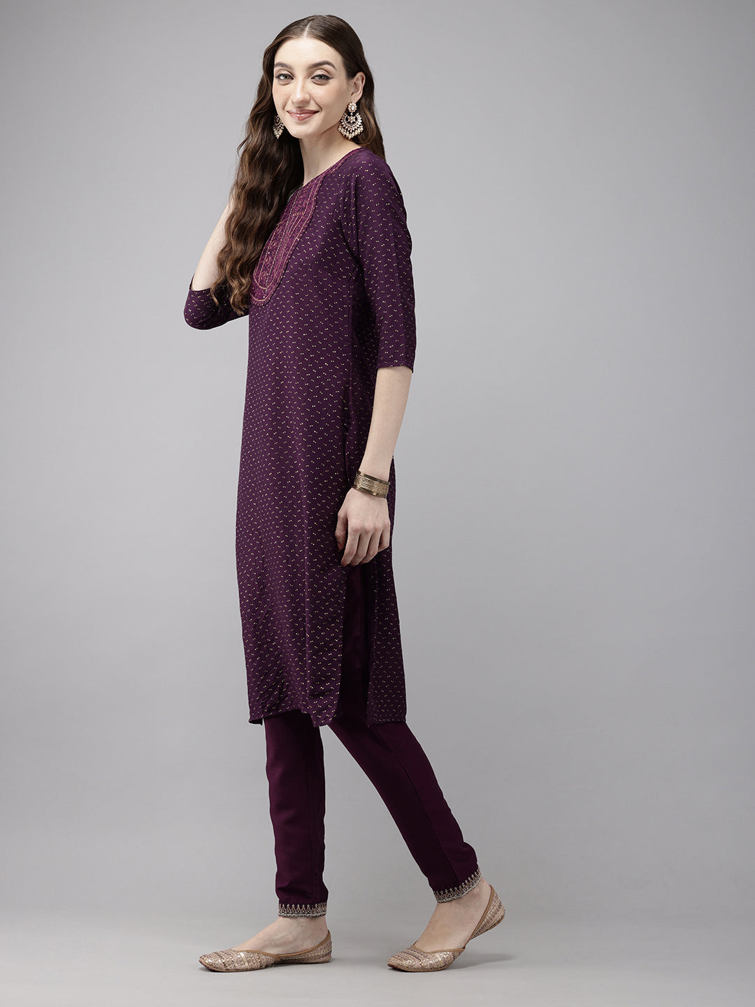 Vedic Women Embroidery Straight Medium Kurta