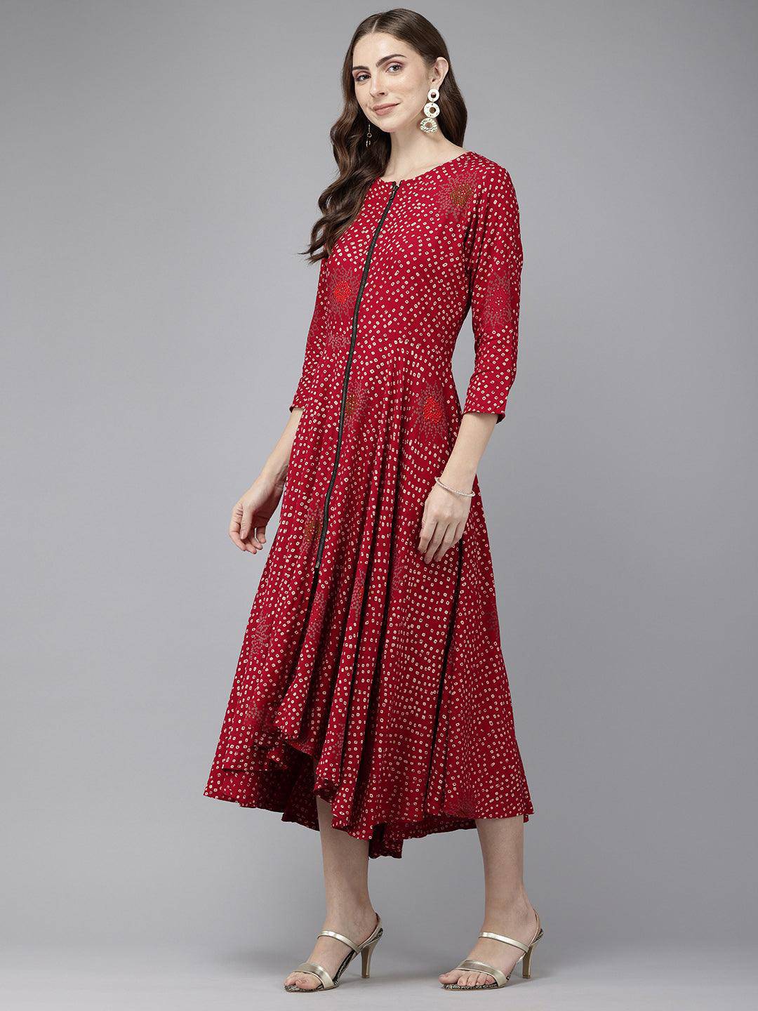 Vedic Women All Over Print Gown - Vedic Apparel Private Limited