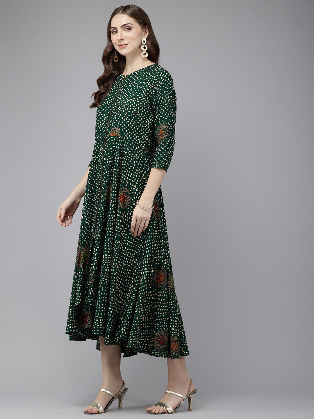 Vedic Women All Over Print  Gown