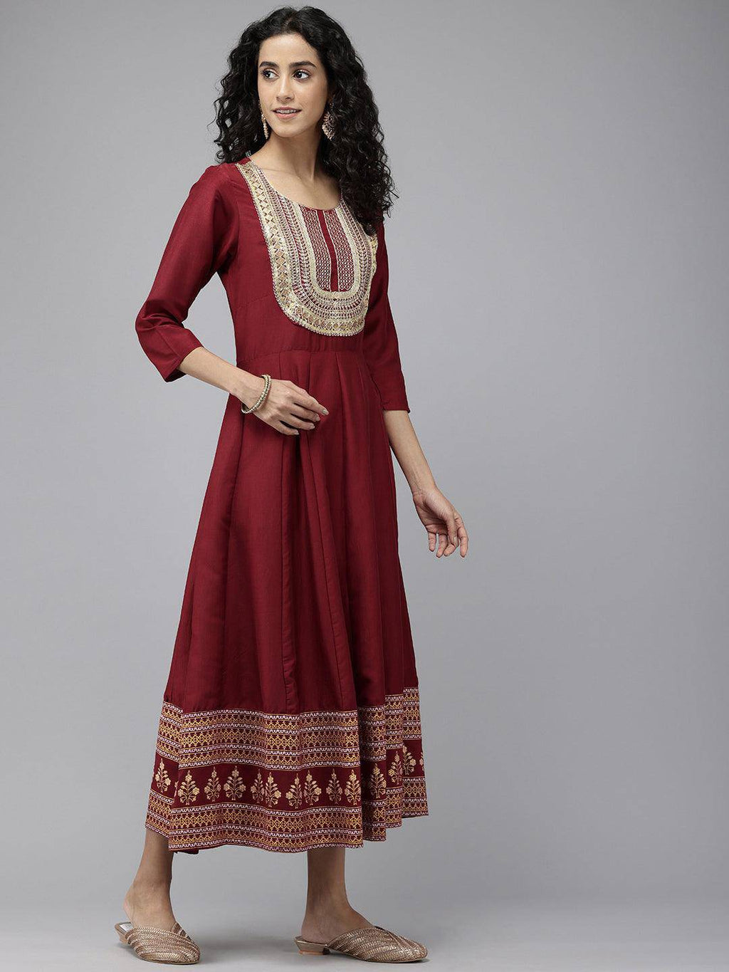 Vedic Women Embellished Anarkali Kurta - Vedic Apparel Private Limited