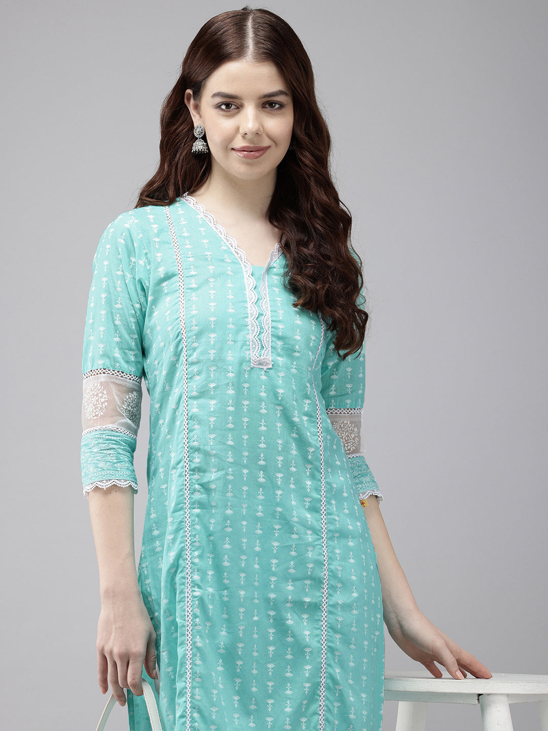 Vedic Women Printed Straight Kurta