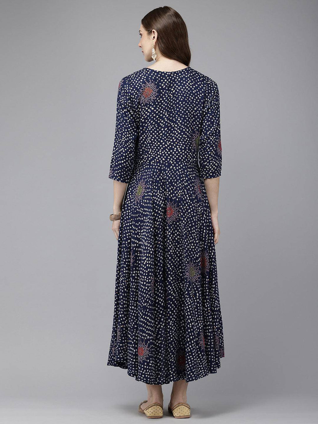 Vedic Women All Over Print  Gown - Vedic Apparel Private Limited