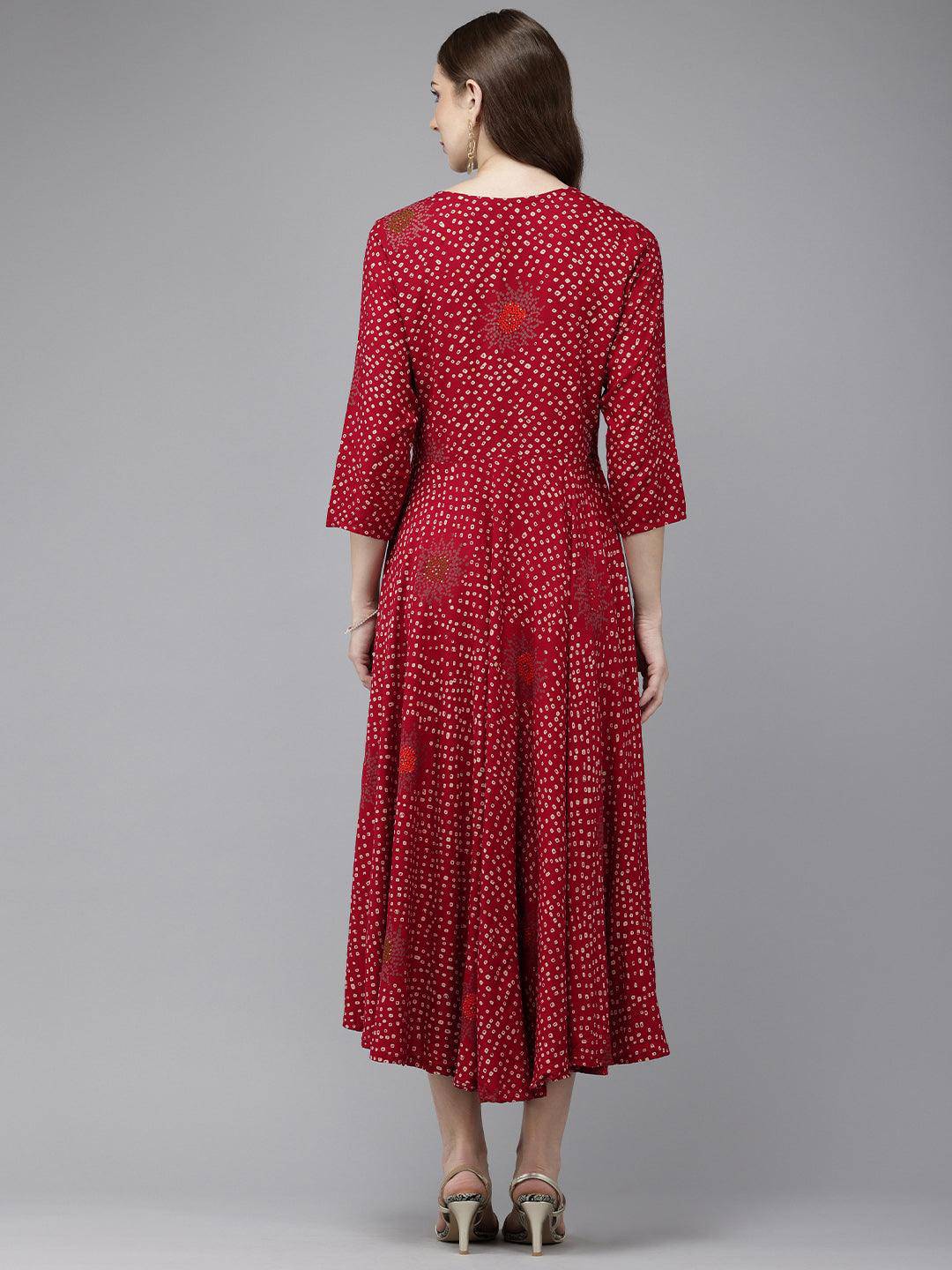 Vedic Women All Over Print Gown - Vedic Apparel Private Limited