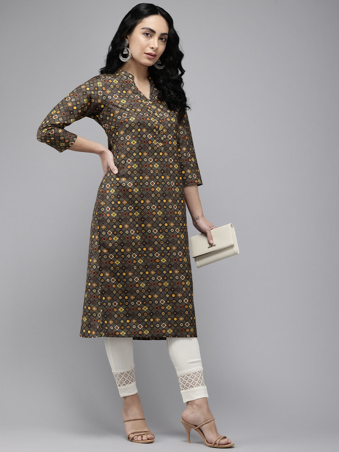 Vedic Women Printed Straight Kurta