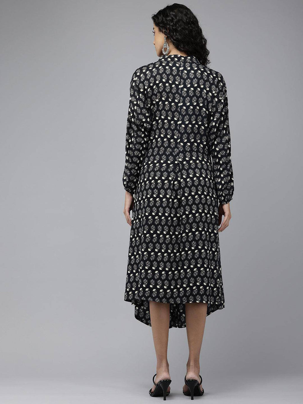 Vedic Women All Over Printed Double Layer Gown - Vedic Apparel Private Limited