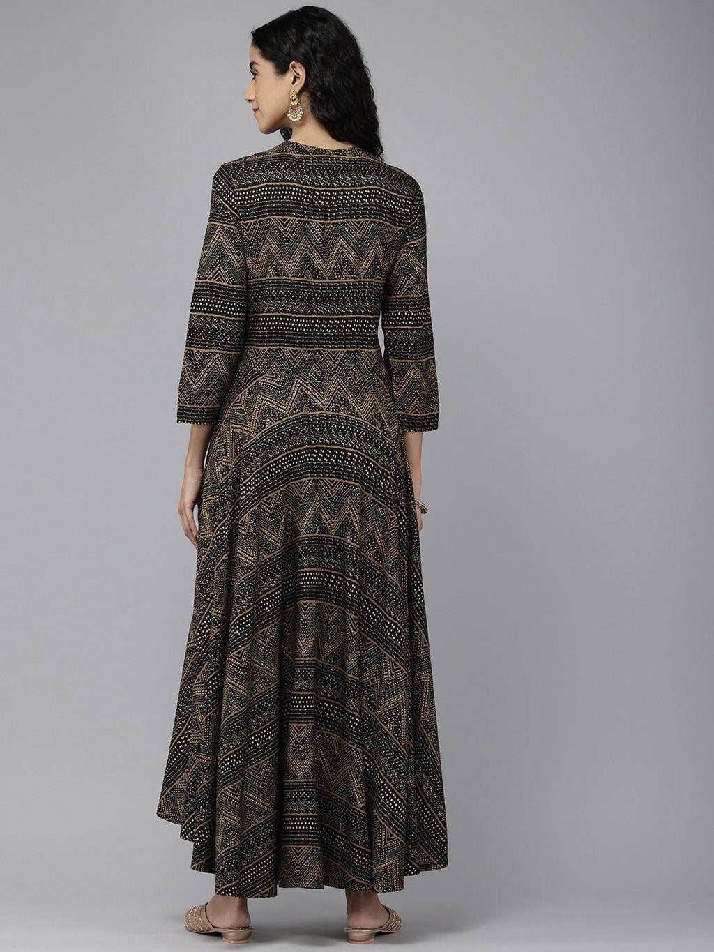 Vedic Women All Over Print Gown - Vedic Apparel Private Limited