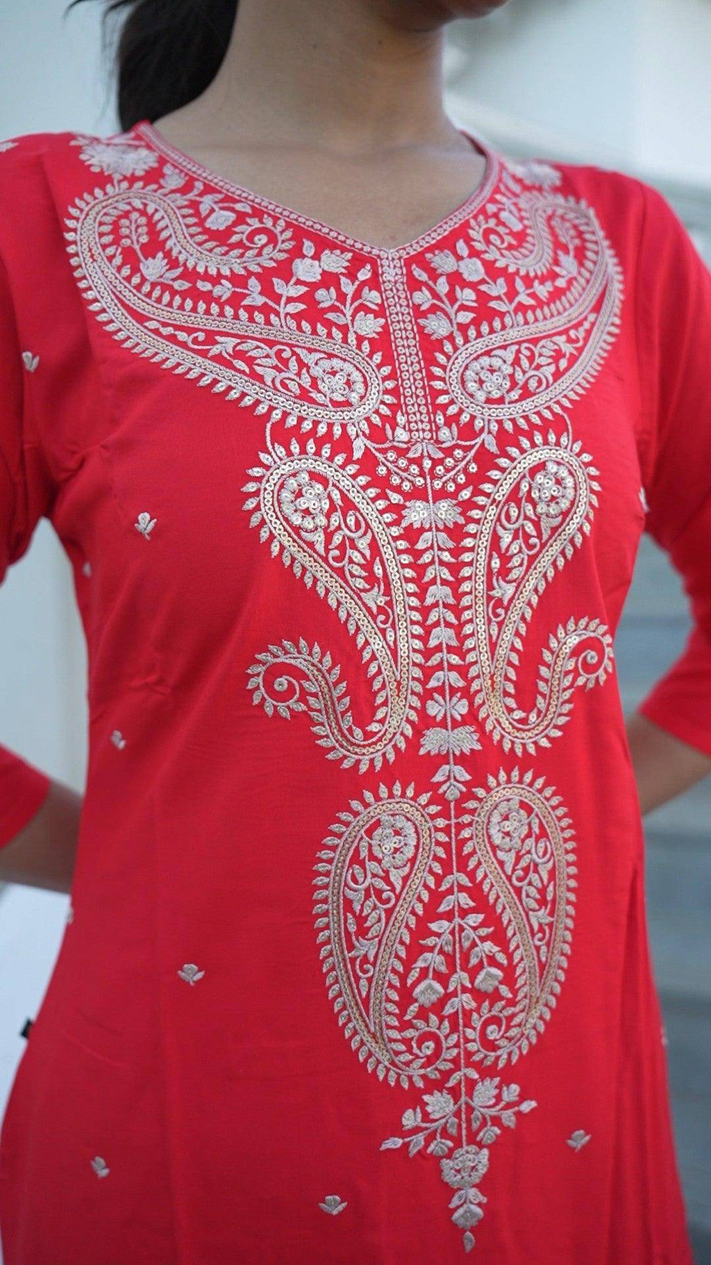 Vedic Apparel Straight kurta and pant set - Vedic Apparel Private Limited