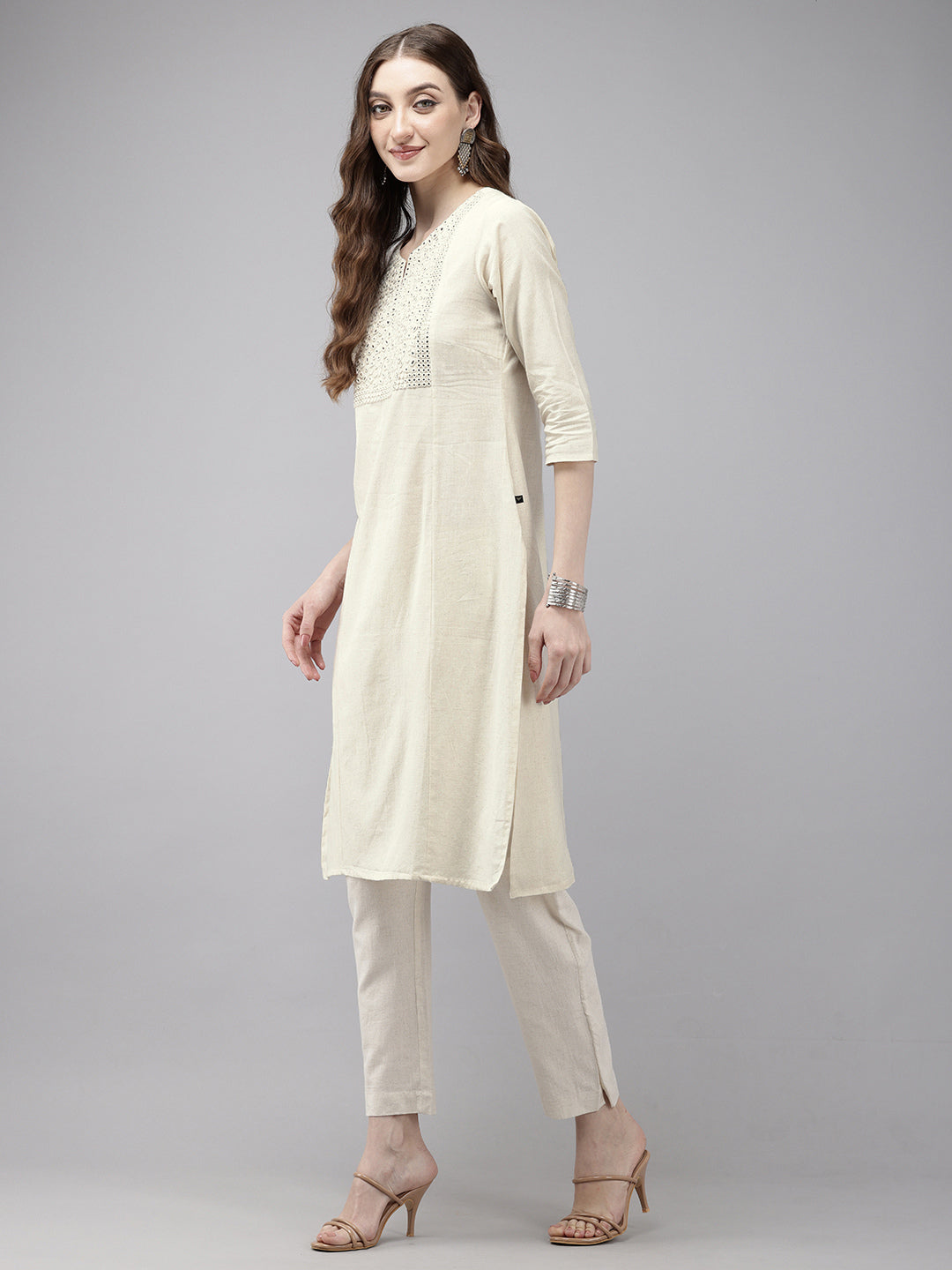 Vedic Women Embroidery Straight Kurta