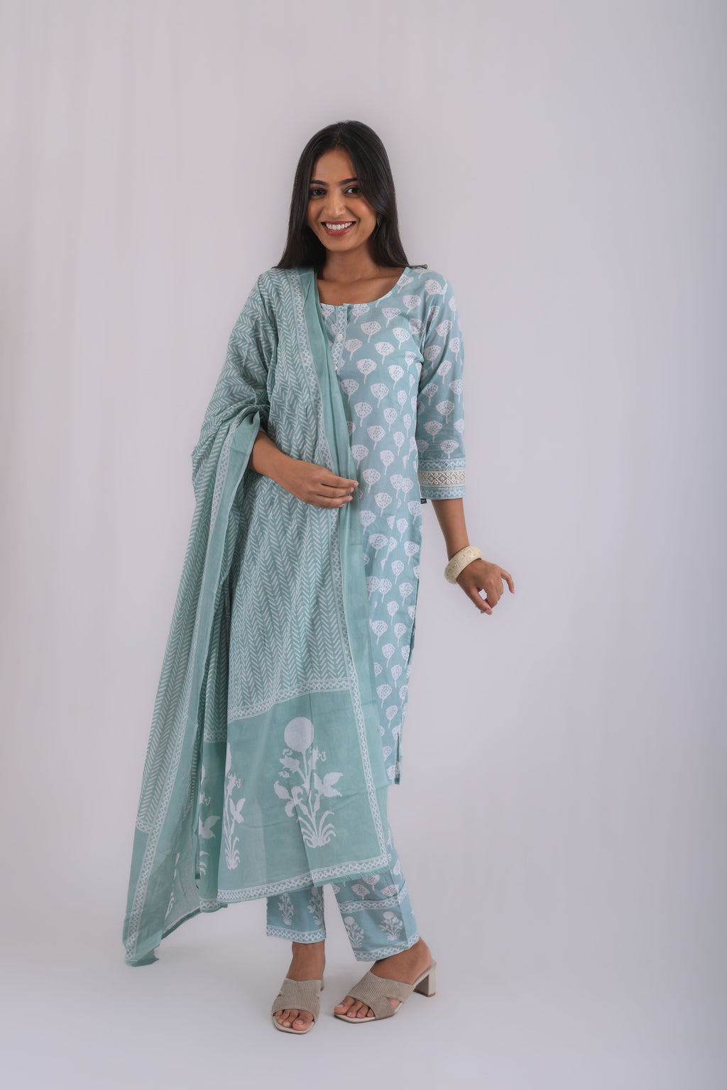 vedic premium 2 pcs set-coord set (Green0.