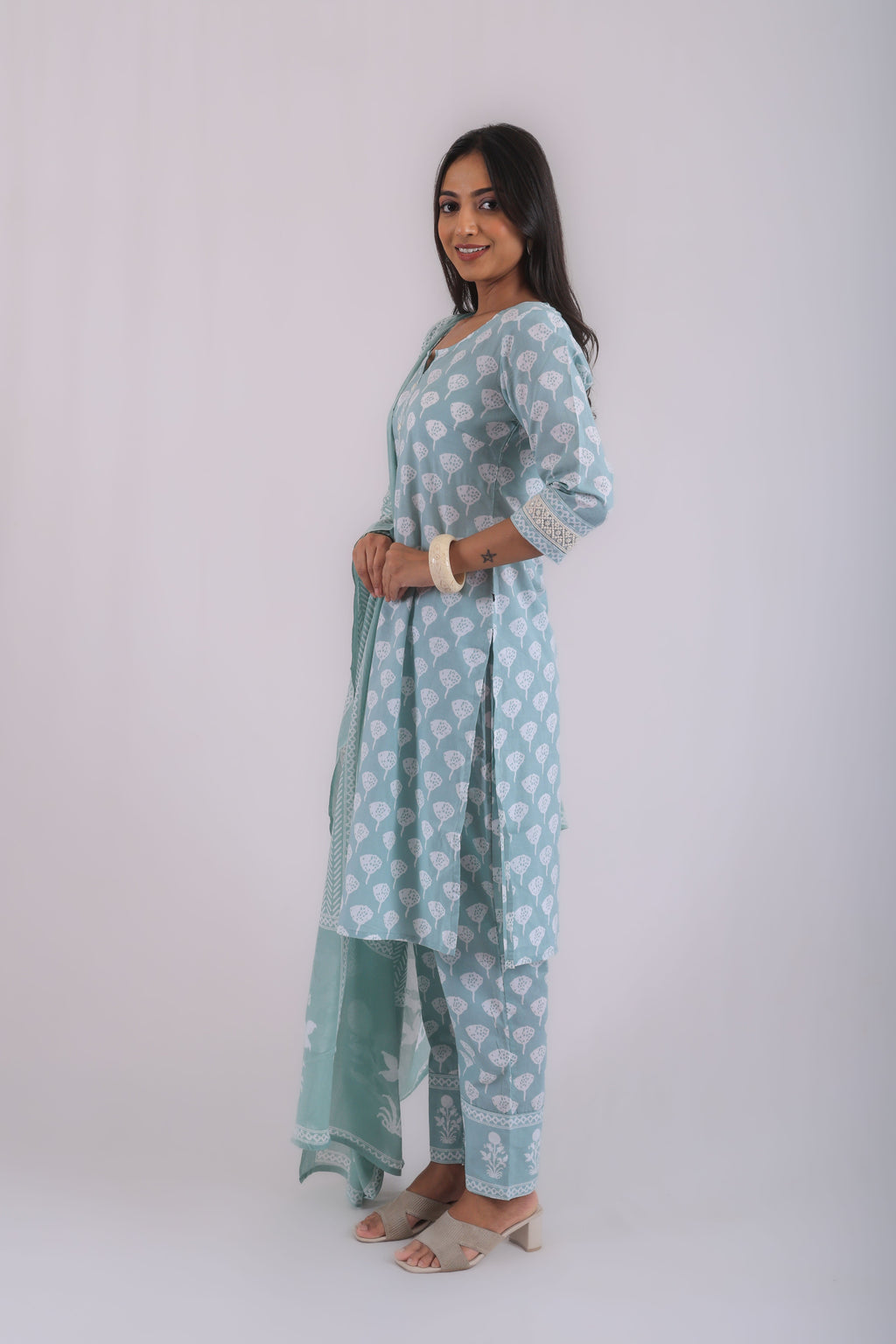 vedic premium 2 pcs set-coord set (Green0.