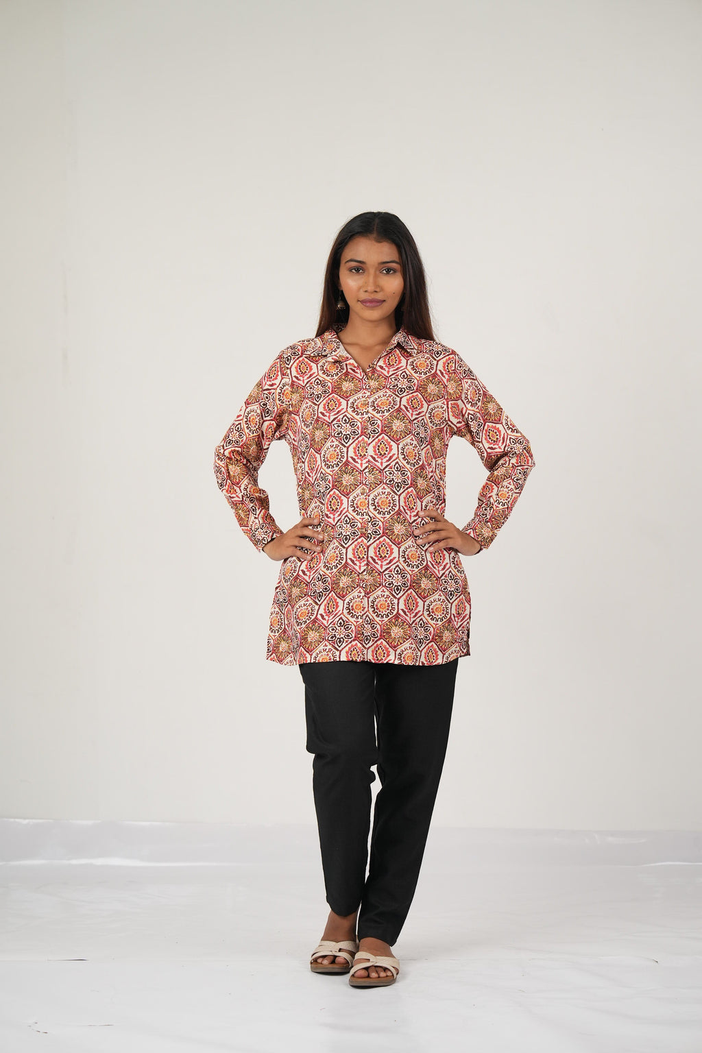 Vedic aesthetic short top.