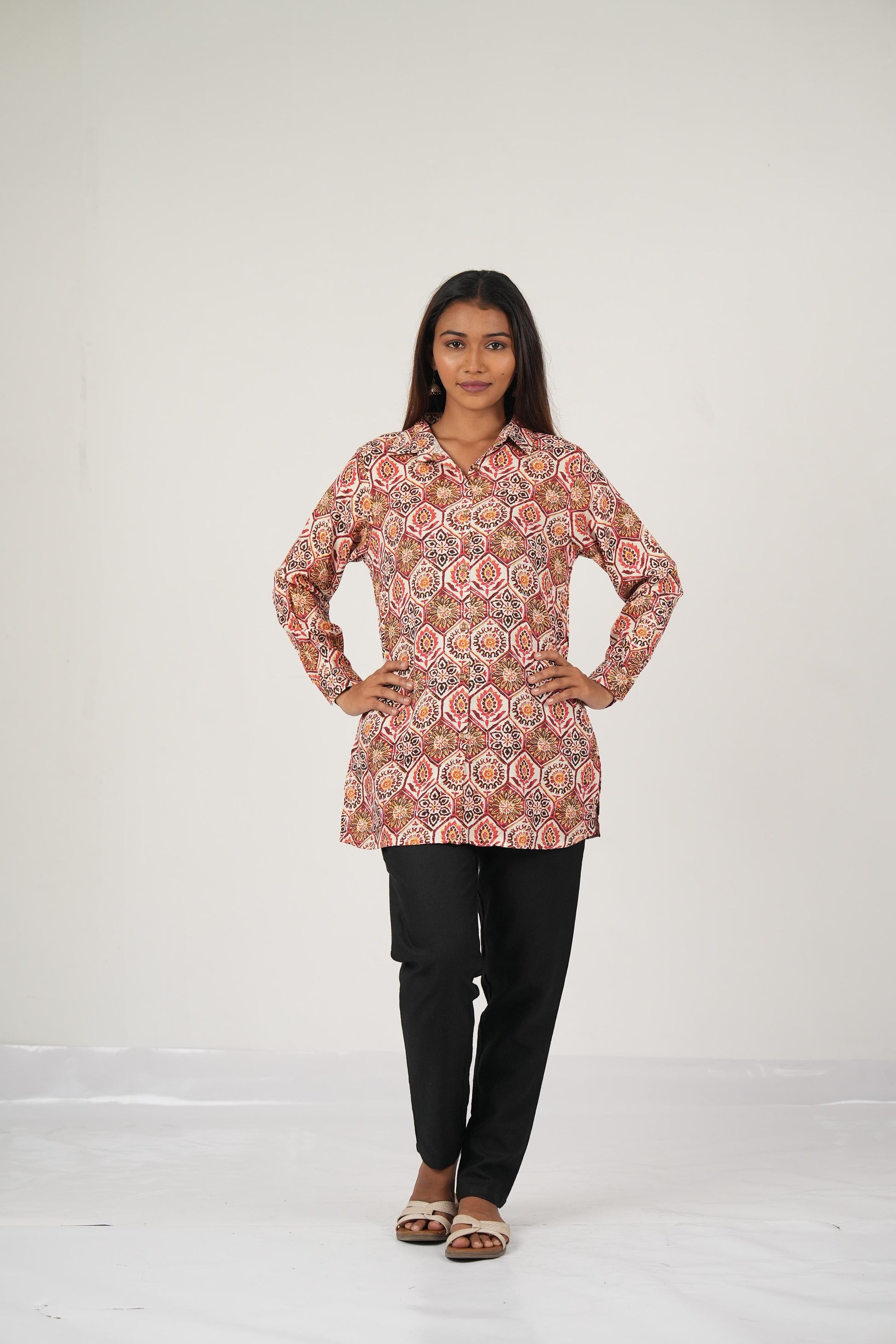 Vedic aesthetic short top.
