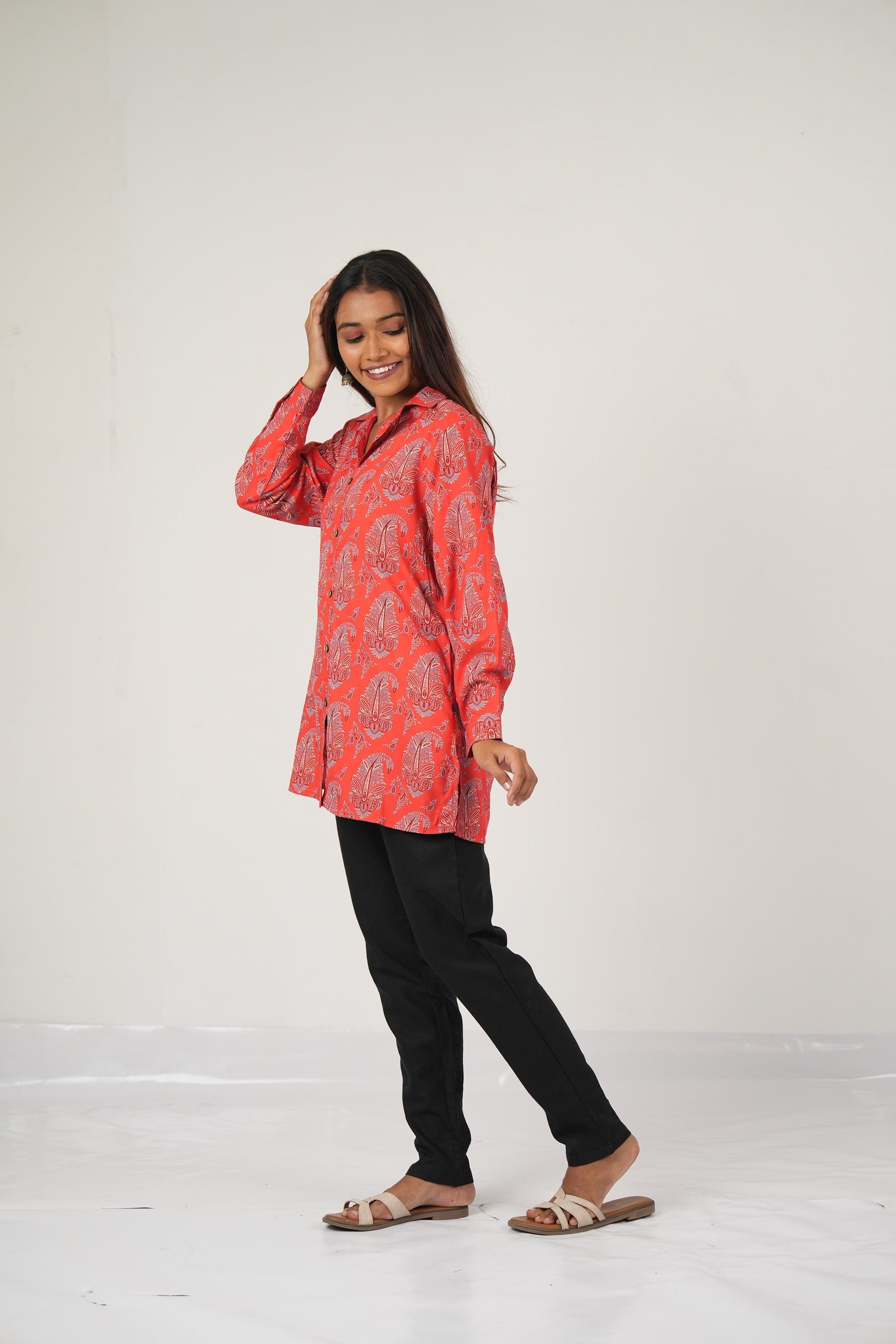 Vedic aesthetic short top.