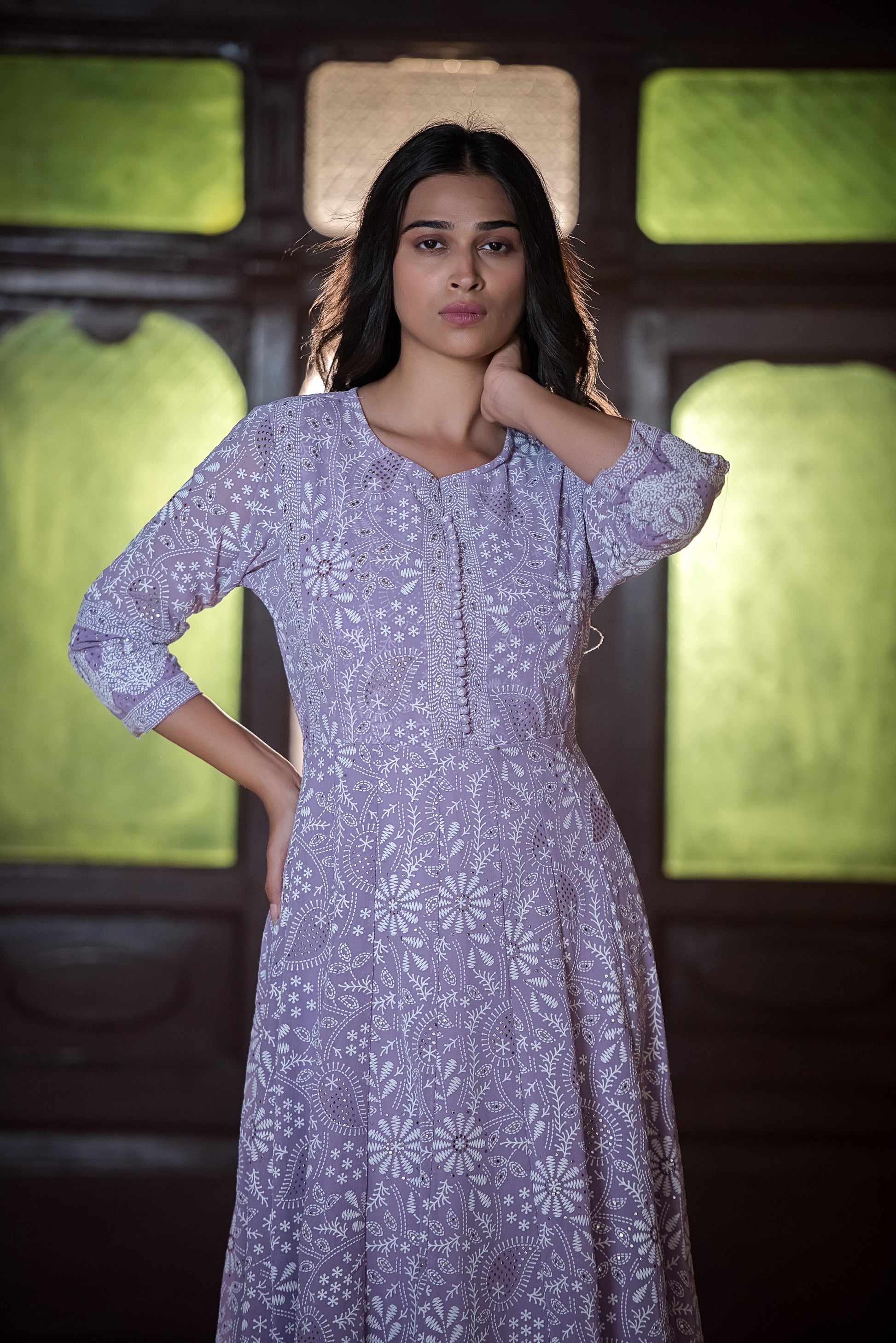 Elegant lavender Gown